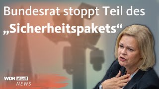 „Sicherheitspaket” teilweise gescheitert Das steckt dahinter  WDR Aktuelle Stunde [upl. by Florentia]