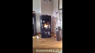 Piec wolnostojący na pelet La Nordica Extraflame Graziosa Steel Jak się pali w piecu na pellet [upl. by Romeon]