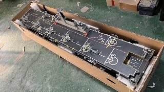 Arkmodel 1100 075 Amphibious Assault Ship With Helicopters Dock Smoke Radar Rotation full function [upl. by Dail705]