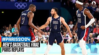 Mens Basketball Gold Medal Match 🏀  Full Replay  Paris Replays [upl. by Aivila212]