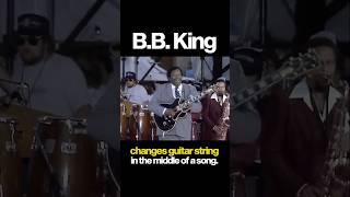 The time BB King changed his own guitar string during a song music guitarist classicrock [upl. by Yahsan]