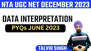 DATA INTERPRETATION II PYQ JUNE 2023 BY TALVIR SINGH [upl. by Kenelm320]