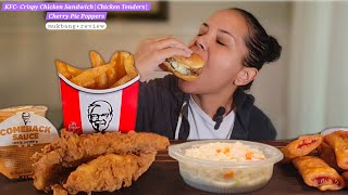 KFC  Chicken Sandwich  Original Recipe Tenders  New Menu Items  mukbang [upl. by Joete]