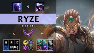 Ryze Mid vs Talon Unstoppable  EUW Master Patch 1415 [upl. by Onairelav]