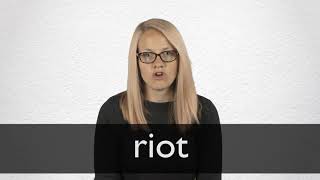 How to pronounce RIOT in British English [upl. by Gweneth]