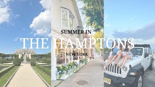 SUMMER IN THE HAMPTONS  east hamptons montauk oheka castle beach walks [upl. by Ahsoyek]