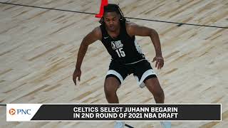 Celtics Select Overseas Talent Juhann Begarin With Only NBA Draft Pick [upl. by Nuavahs]