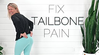 TAILBONE PAIN RELIEF EXERCISES  Fix Tailbone Coccyx Pain Fast [upl. by Aleahpar]