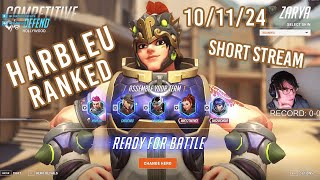 101124 VOD Harbleu Plays Overwatch 2 quotChill Short Winning Streamquot [upl. by Argile]