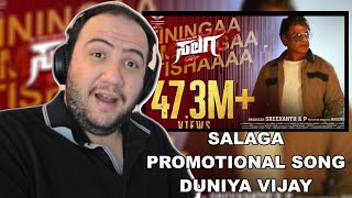 ಸಲಗ  SALAGA  Promotional Song  Duniya Vijay  Sanjana Anand  PRODUCER REACTS KANNADA 🇮🇳 [upl. by Marybelle]