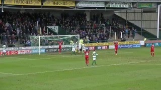 HIGHLIGHTS YEOVIL TOWN V CRAWLEY TOWN [upl. by Attelrahs435]