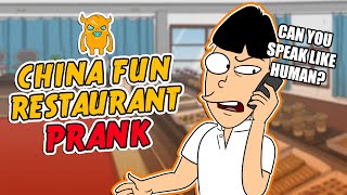 China Fun Asian Restaurant Prank Call  OwnagePranks [upl. by Enieledam]