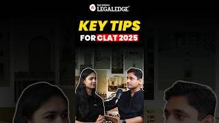 Key Tips for 2025 Aspirants  CLAT Preparation Strategy clat2025 [upl. by Hajile]