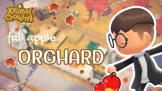 Apple Orchard ep 10  ACNH Fall Island  Animal Crossing New Horizons [upl. by Amek]