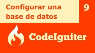 Tutorial CodeIgniter 9 Configurar una base de datos [upl. by Stedmann707]