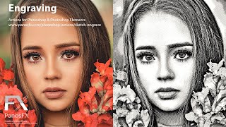 The new quotEngravingquot actions for Adobe Photoshop [upl. by Yasu]