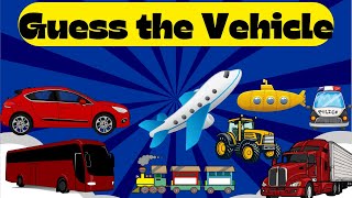 Learn VehiclesGK Fun Learning Game For Preschoolers And Kindergarteners with kidzbudz [upl. by Aneg]