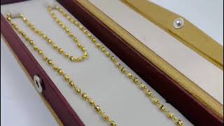 1 GRAM GOLD TULSI WITH CRYSTAL PARA LADIES  WOMEN MALA A28 [upl. by Ecylahs]