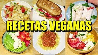 8 RECETAS VEGANAS SÚPER FÁCILES para ESTUDIANTES · DearDiaryBlog [upl. by Gurolinick509]