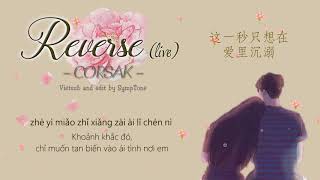 Lyrics  PinYin  Vietsub CORSAK  Reverse 溯 Live Acoustic [upl. by Redvers]