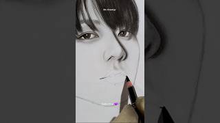 Jungkook Drawing 🐰💜 dynamite btsarmy jungkookdrawing jungkook [upl. by Hoeg]