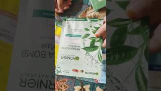 Garnier sheet mask facemask garnier garniersheetmask garnierserum [upl. by Akyeluz]