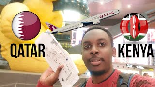 From Qatar 🇶🇦 to Kenya 🇰🇪  Most Beautiful Airport in the world  Qatar Airways [upl. by Dace314]