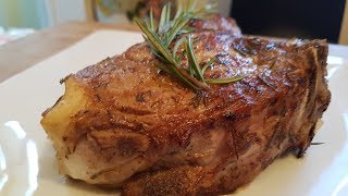 Giant Veal Steak amp Marinade Recipe [upl. by Ronoc]