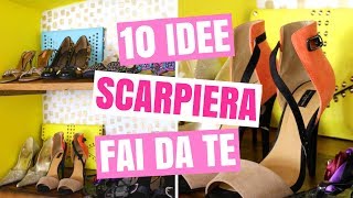 10 IDEE SCARPIERA FAI DA TE FACILE COME ORGANIZZARE LA SCARPIERA PER SCARPE SEMPRE IN ORDINE  DIY [upl. by Etnoval]