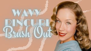 Brushing out a 1940s Pin Curl Wet Set [upl. by Mellitz]