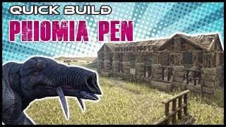 Quick Build  Phiomia Pen  Ark Survival [upl. by Elocen]