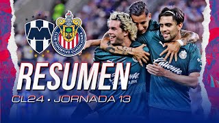 RESUMEN Y GOLES Chivas le pega al líder invicto en Monterrey  Rayados vs Chivas  Clausura 2024 [upl. by Ahsrav851]