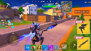 Samsung S23 Ultra 60 FPS Fortnite Mobile Gameplay 55 Elimination Wins in 100 3D Res Hd Textures [upl. by Asilem]