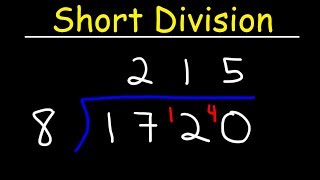 Short Division  A Fast Method [upl. by Tekla]