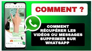 Comment récupérer les anciens messages supprimés de WhatsApp 2023  Restaurer le chat WhatsApp [upl. by Tarrant]