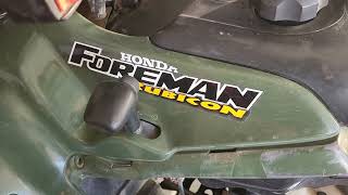 Honda Foreman Rubicon Blank Blinking Shift Light [upl. by Laise674]