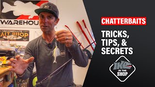 Chatterbait MUST know Tricks Tips amp Secrets  Ike in the Shop [upl. by Aicram600]