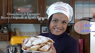 Chiacchiere di Carnevale  Ricetta Originale di Iginio Massari [upl. by Anod59]