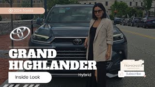 2024 Toyota Grand Highlander Platinum Hybrid  Inside Look [upl. by Padegs973]