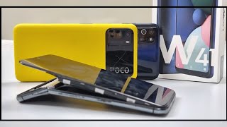 Are LG Budget Phones Durable  LG W41 vs POCO M3 Drop Test [upl. by Apollo]