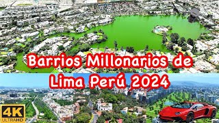 TOP lugares y barrios mas RICOS y PITUCOS de LIMA PERÚ 2024 [upl. by Anilosi]