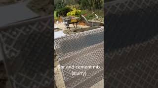 How to lay porcelain slabs with sbr [upl. by Bacon]