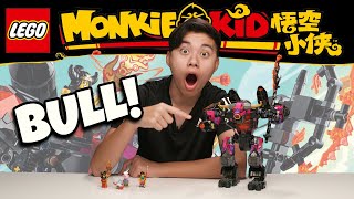 DEMON BULL KING Lego Monkie Kid Set 80010  Giveaway Speed Build Unboxing amp Review [upl. by Enilra]