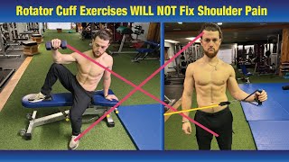 Rotator Cuff Exercises WILL NOT FIX Shoulder Pain  LEARN WHY  Avoid Surgery [upl. by Alleoj]