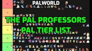 Palworld The Pal Professors Pal Tierlist  All Pals Ranked  Combat  Base Work  Mounts  Utility [upl. by Sedlik]