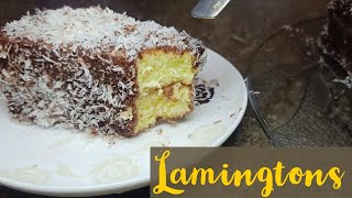 Australian Cake  Lamingtons  How to make Lamington Cake 🍰 [upl. by Thissa]