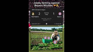 Joselu farming 🇪🇸🧑‍🌾 joselu realmadrid bayern ucl farming football shorts [upl. by Kcirddet]