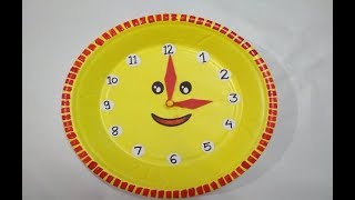 School Project Clock how to make clock  DIY Clock Model for Kids [upl. by Kimura]