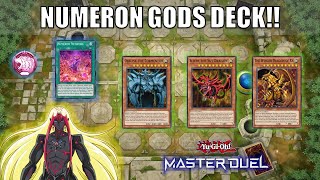 Numeron Egyptian Gods Deck  Slifer Obelisk Ra  YuGiOh Master Duel [upl. by Ahcila]