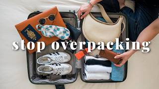 I Learned The EASIEST Way to Pack For Travel carry on only pack with me ✈️ [upl. by Marpet]